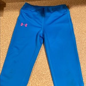 Blue medium capris under armour